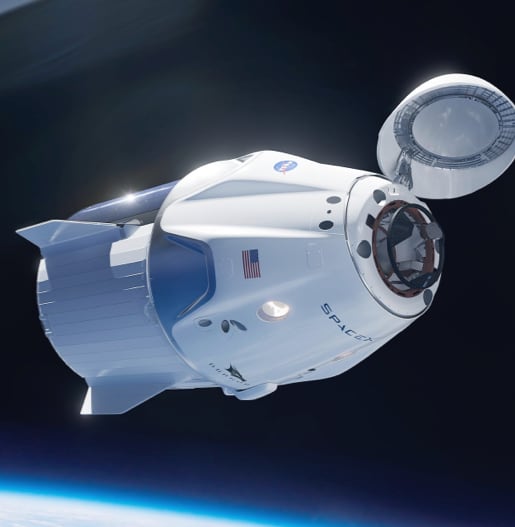 Space capsule portrait picture